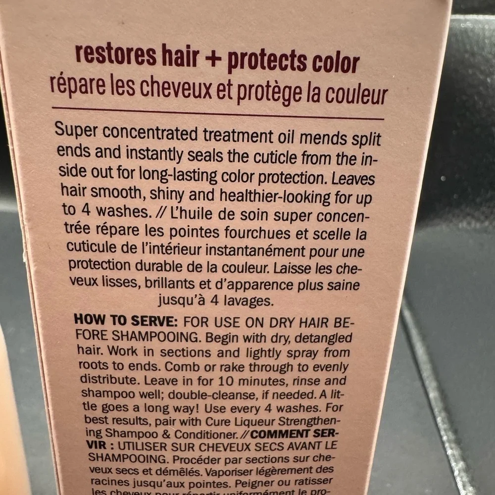 NIB Drybar Cure Liqueur Pre-Shampoo Treatment Oil- 5 fl oz